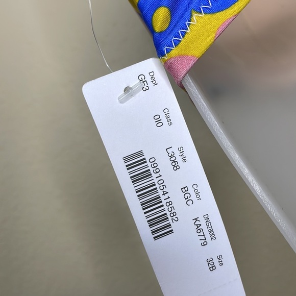 J Crew Ratti Kaleidoscope Bikini Top 32B NWT - Picture 7 of 9